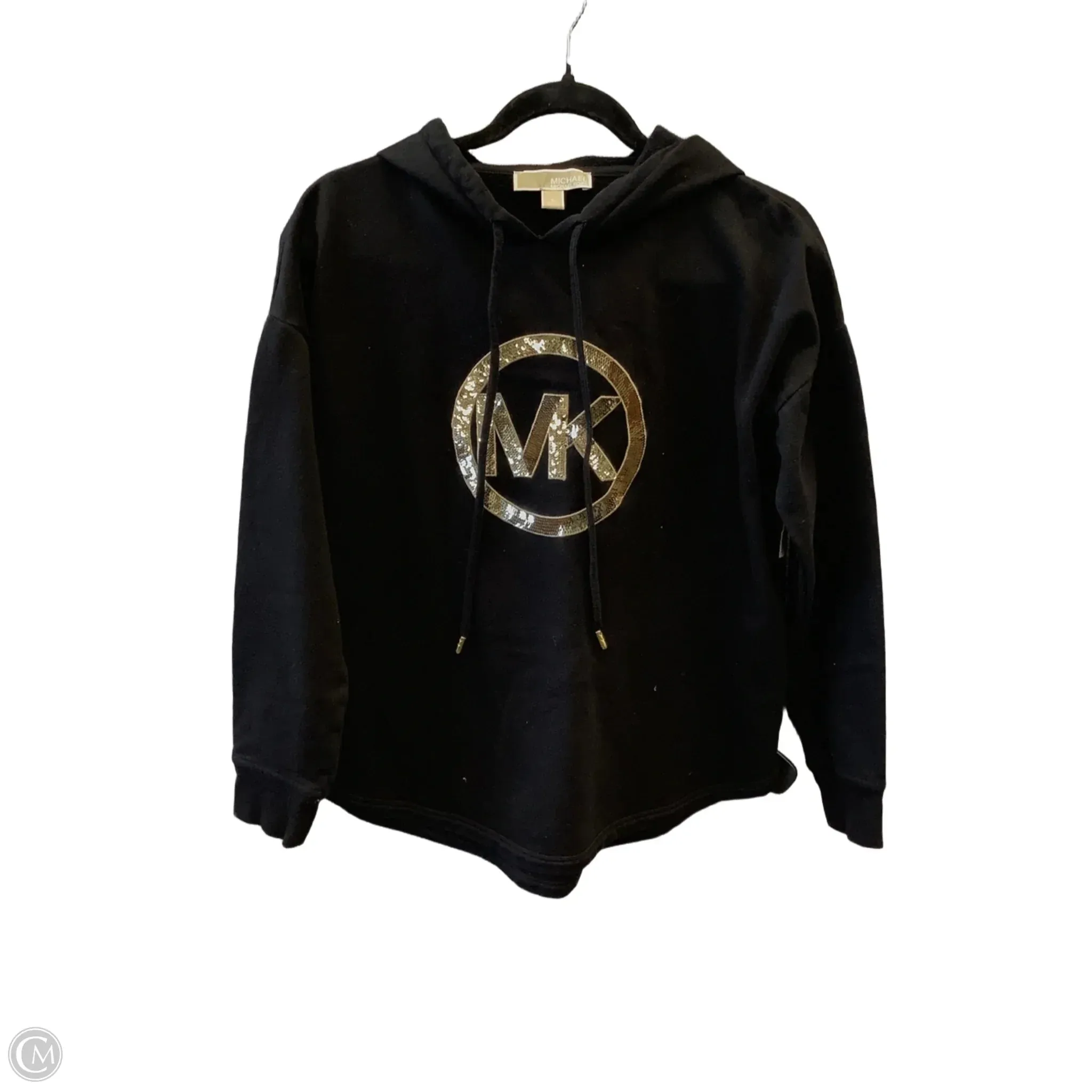 retro look Sweatshirt Hoodie By Michael By Michael Kors In Black, Size: S