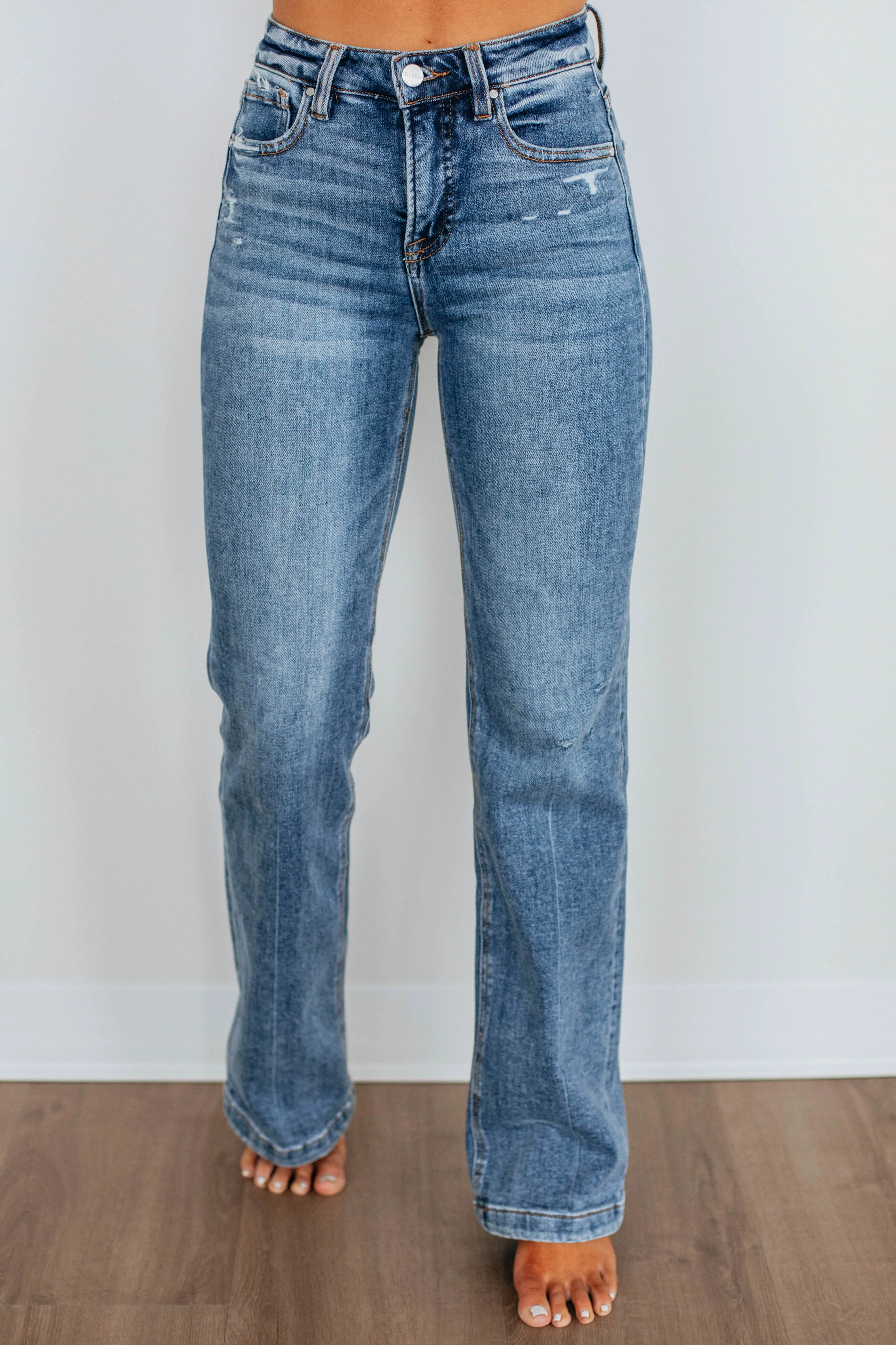 Emily Risen Jeans Light Stretch Youth Style Office Wear Comfy Wear