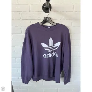 Sweatshirt Crewneck By Adidas In Purple & White, Size: Xl Summer Skirt Light Flow