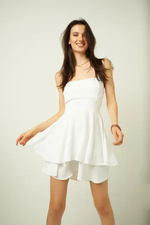 Robe courte ?? volants - AD1061Y1 - (E-C1) Rush Style Easy-care playful dress