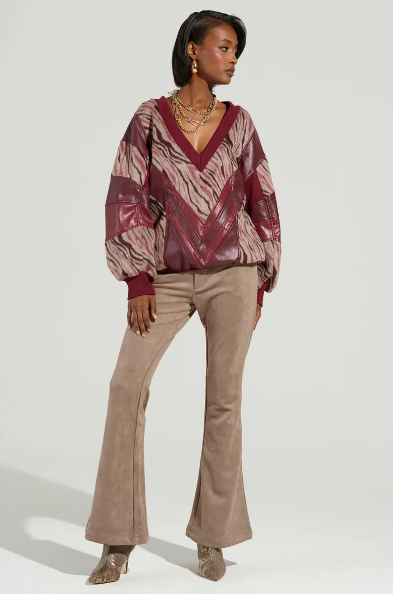 WILD SIDE MIXED MEDIA SWEATSHIRT good for weekends product dancing suitable rhythm