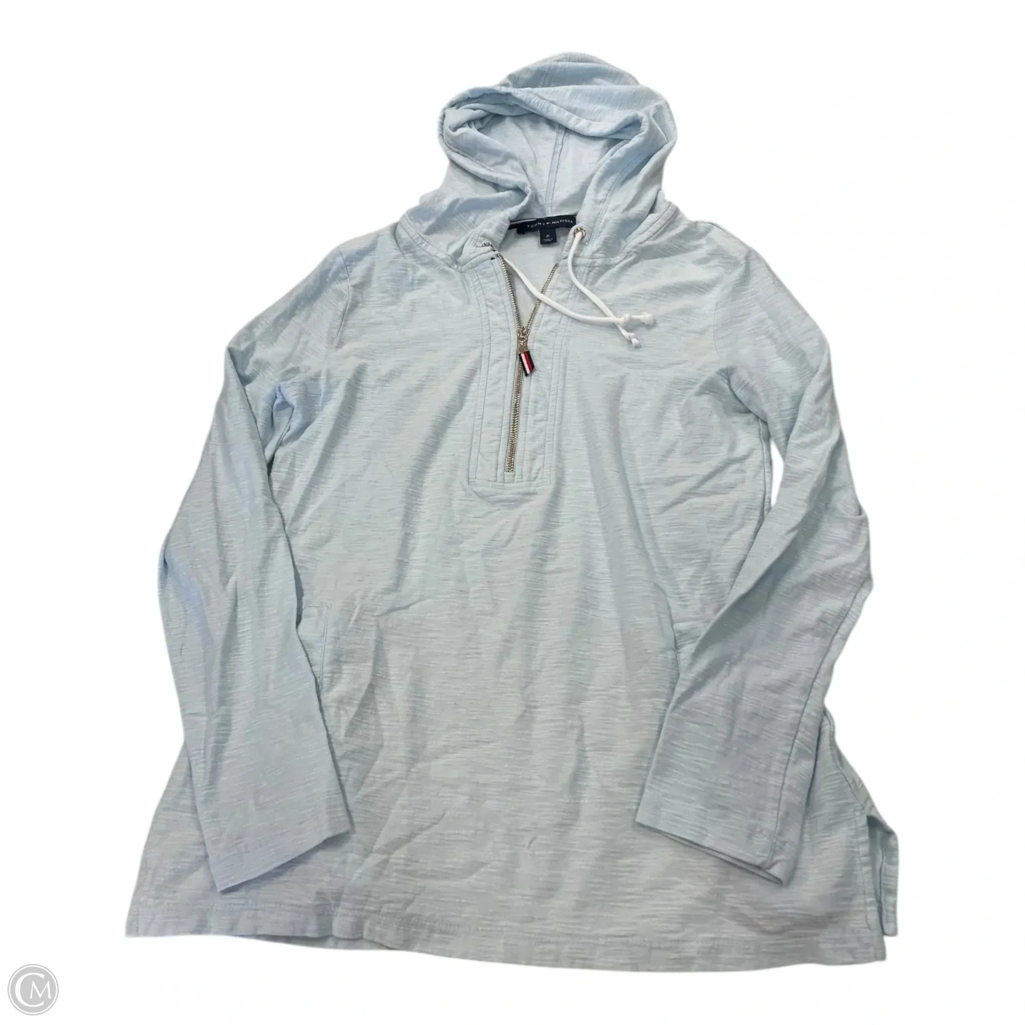 Sweatshirt Hoodie By Tommy Hilfiger In Blue, Size: M UltraSoft Texture AntiPillFinish