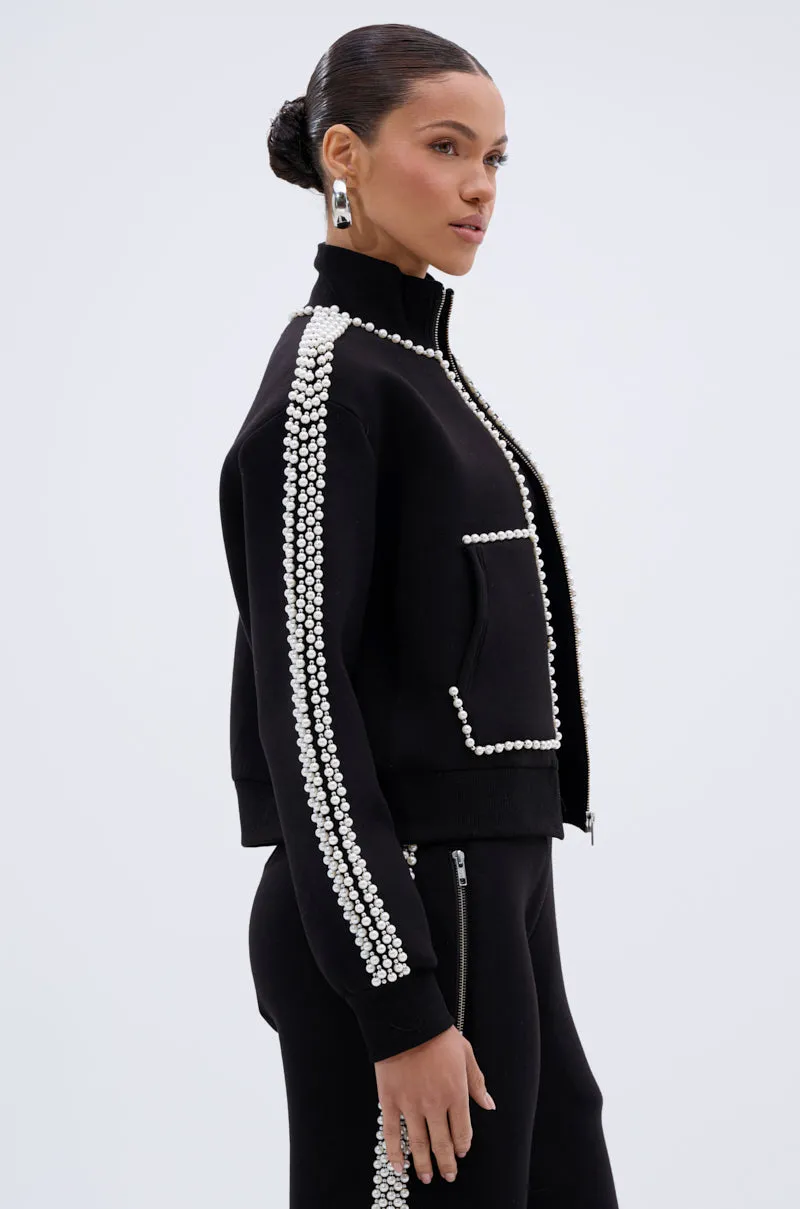 PEARL GIRL ZIP UP SWEATSHIRT Street Casual