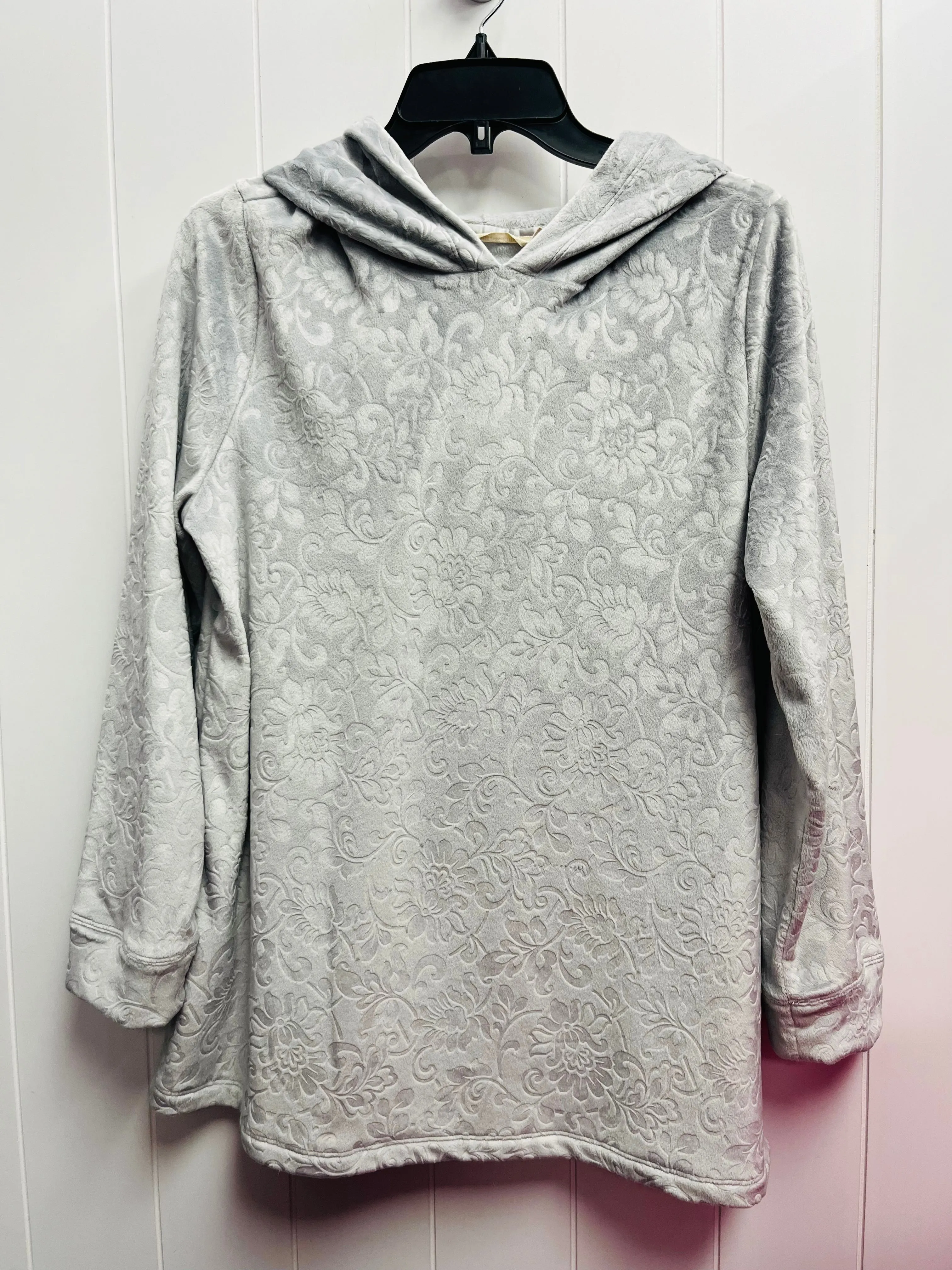 Sweatshirt Hoodie By Soft Surroundings In Grey, Size: S UniversalFit Tropical Glow