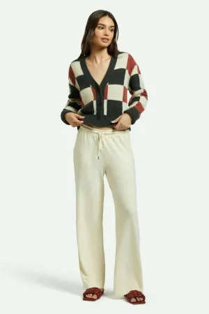 Carefree Organic Garment Dye Lounge Pant - White Smoke Trendy Cut