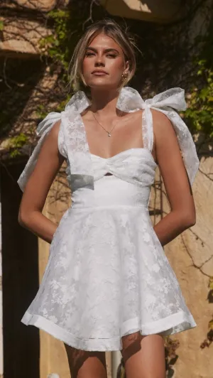Karis Mini Dress - White Stage Hot
