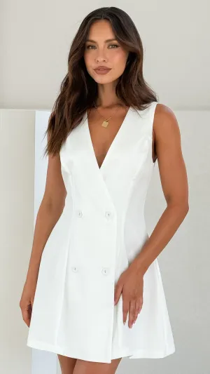 Party Beat Hani Mini Dress - White