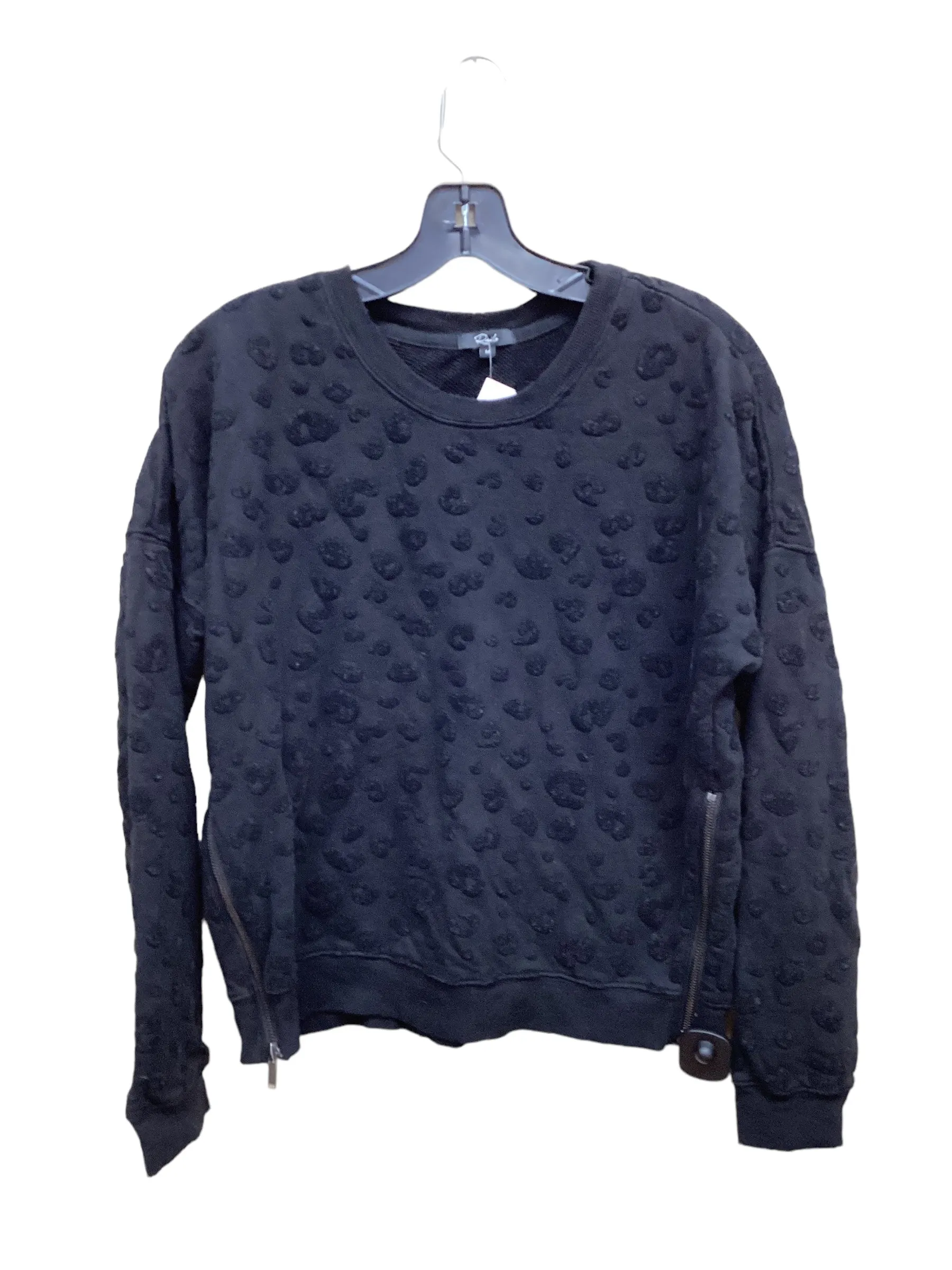 Weekend Wear Black Sweatshirt Crewneck Rails, Size M