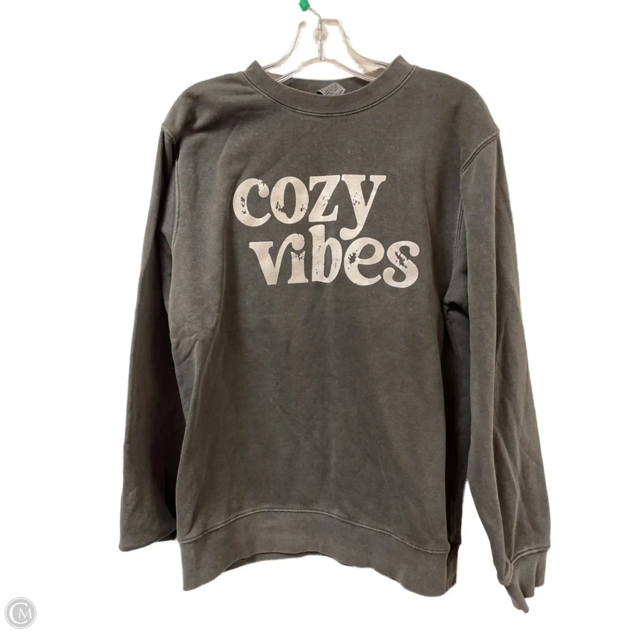 Sweatshirt Crewneck By Clothes Mentor In Grey, Size: S Functional Fashion