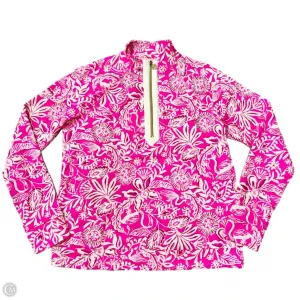 Fall Mood Light Flow Sweatshirt Designer By Lilly Pulitzer In Pink & White, Size: S