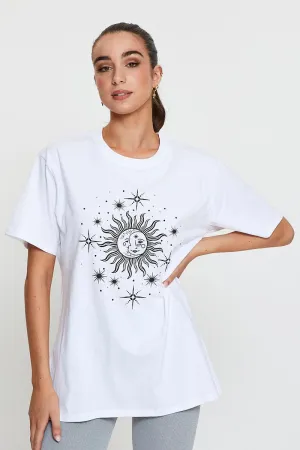 White Graphic T-Shirt Short Sleeve QuickDry Chilly Layer