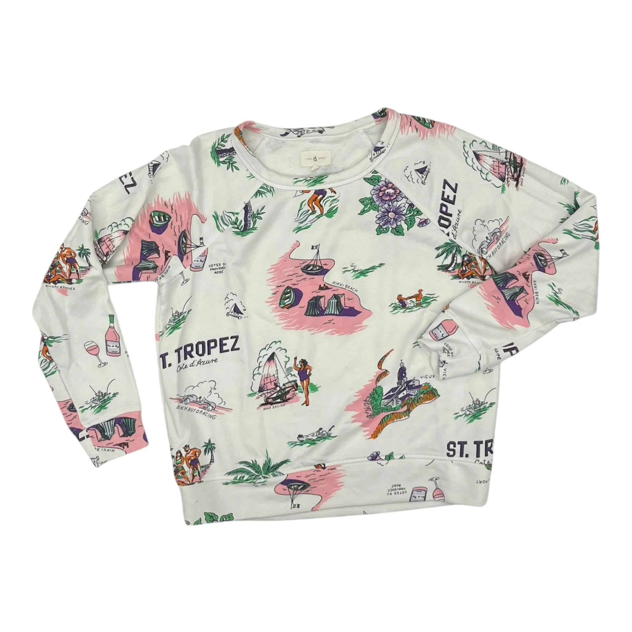 Sweatshirt Crewneck By Lou And Grey In White, Size:Xs Diamond Soul OekoTexCertified