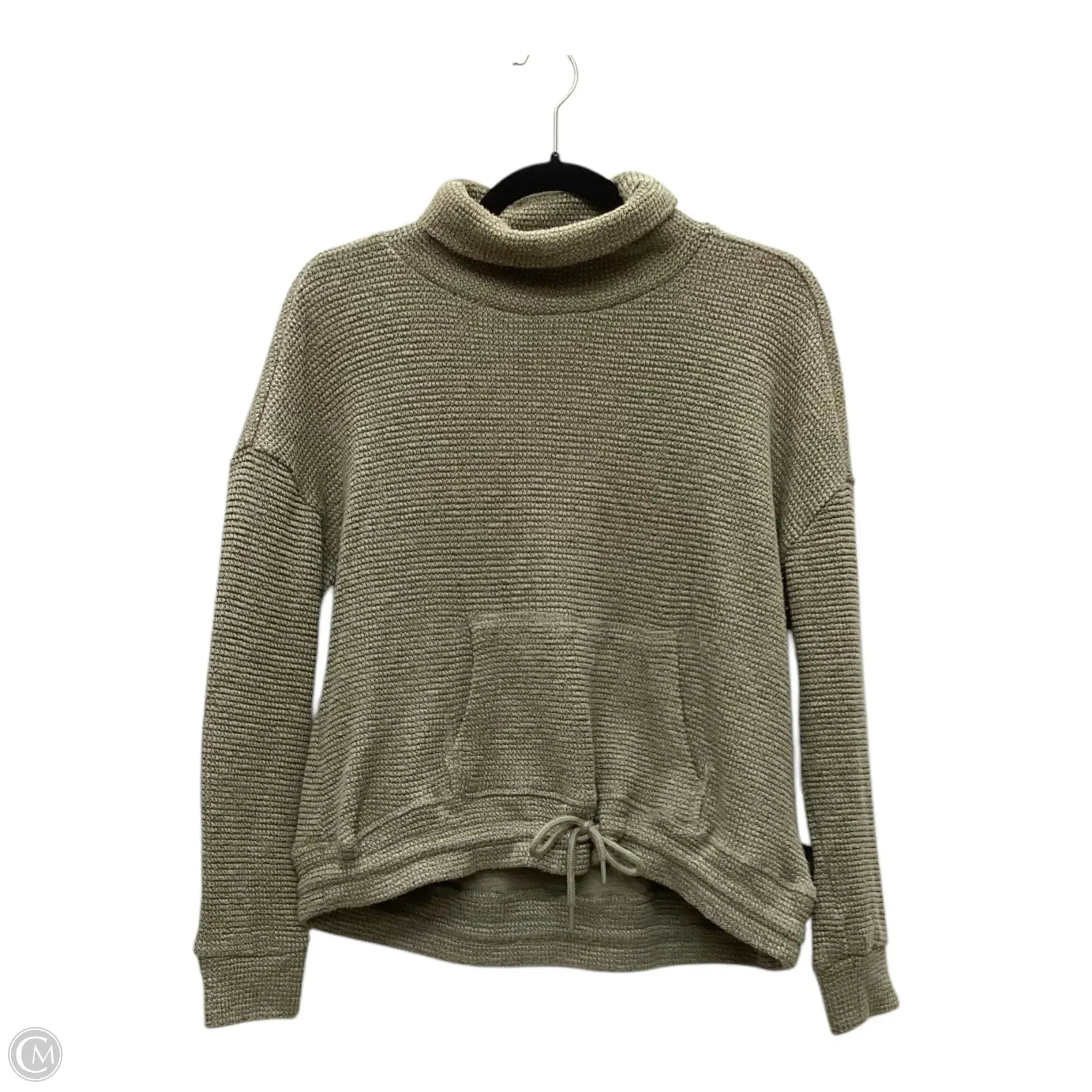 MultiPanelCut Lightweight Construction Sweatshirt Collar By 90 Degrees By Reflex In Green, Size: S
