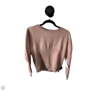 Sweatshirt Crewneck By Pilcro In Peach, Size: Xxs Summer Outfit Lightweight Material