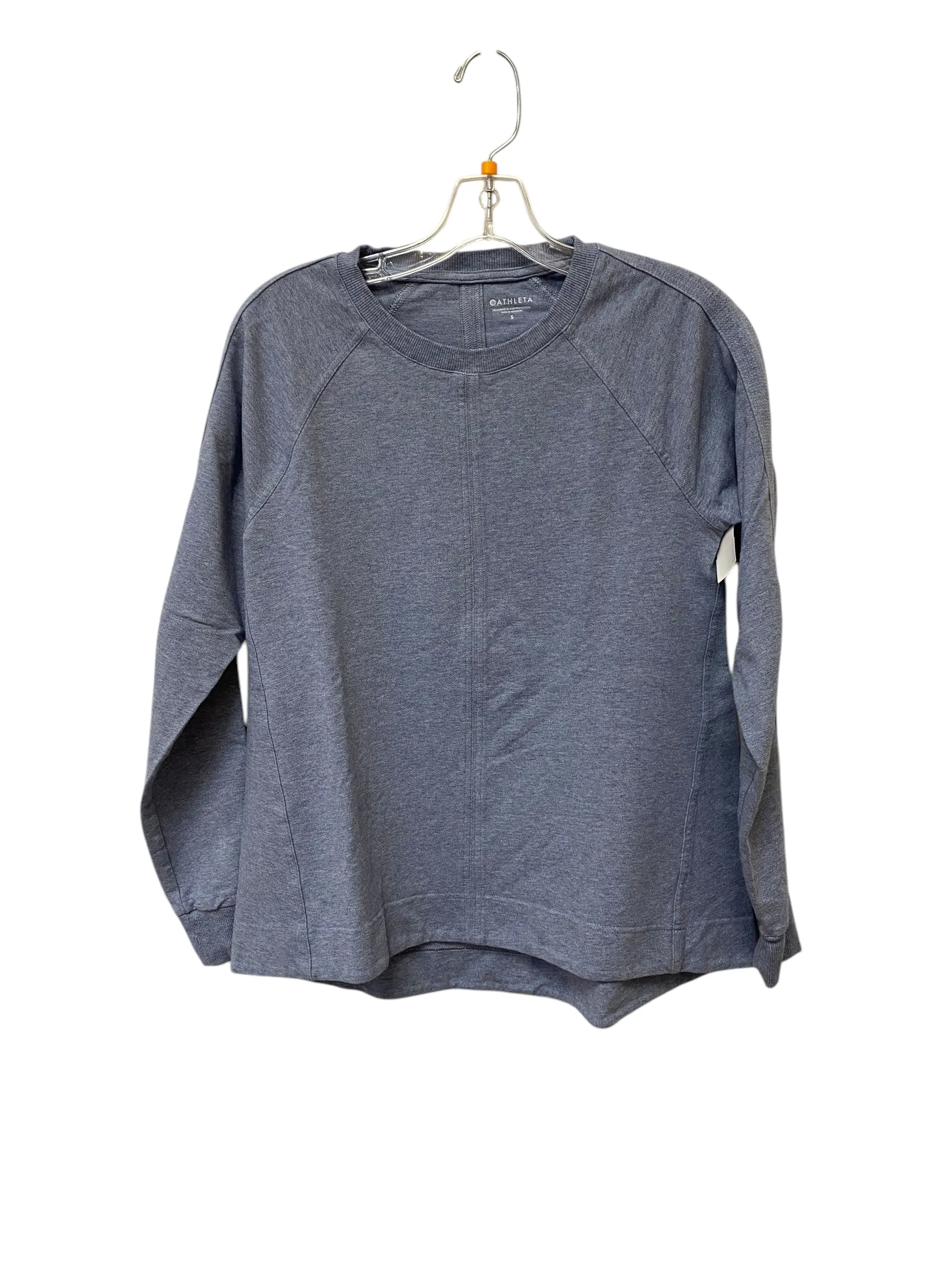 Airtight Zipper Athletic Sweatshirt Crewneck By Athleta In Blue, Size: S