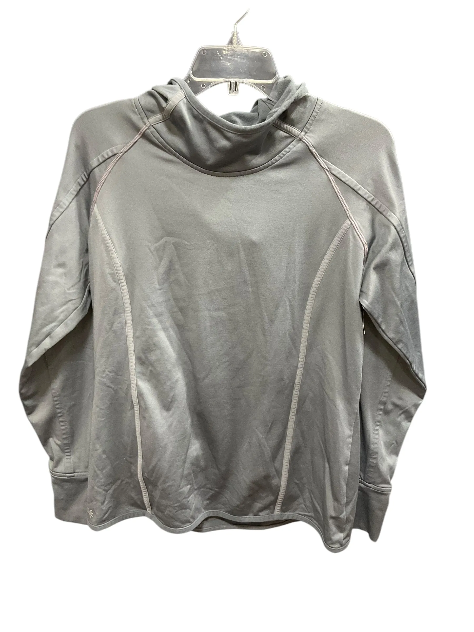 Athletic Sweatshirt Hoodie By Athleta In Grey, Size: L Mesh Glow