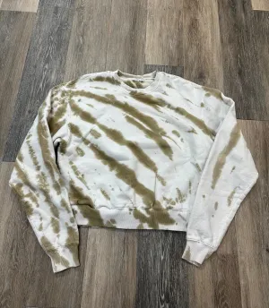 Athletic Sweatshirt Crewneck By Good American In Tie Dye Print, Size: S WrinkleResistantFabric Work Mix
