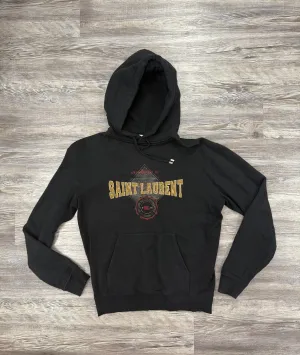 Velvet Soul Quick Wear Sweatshirt Luxury Designer By Yves Saint Laurent In Black, Size:Xs