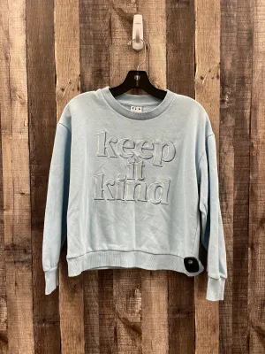 Flatlock stitching Sustainable Manufacturing Sweatshirt Crewneck By Cme In Blue, Size: Xs