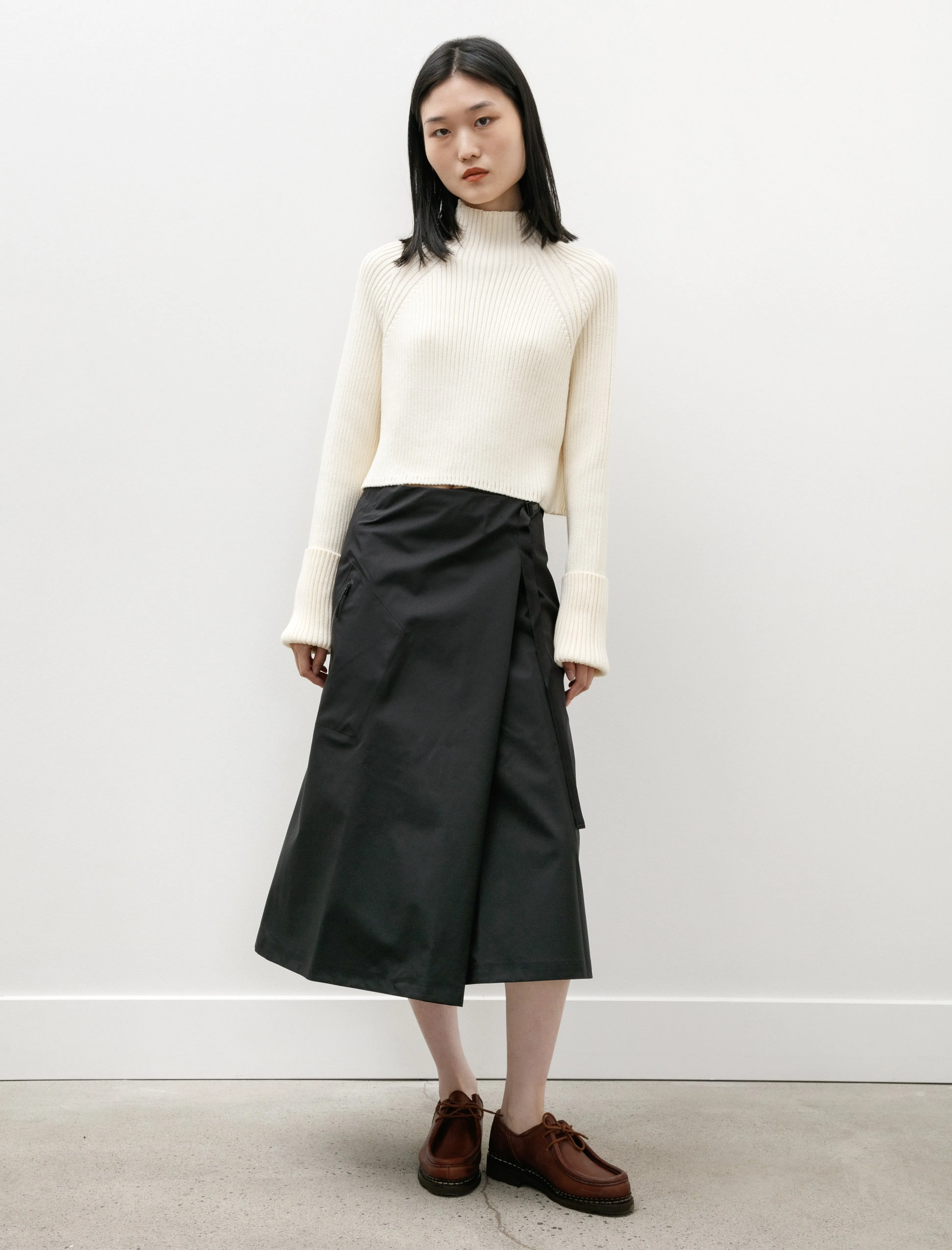 Cool Touch Wrinkle Resistant Lota Skirt Black