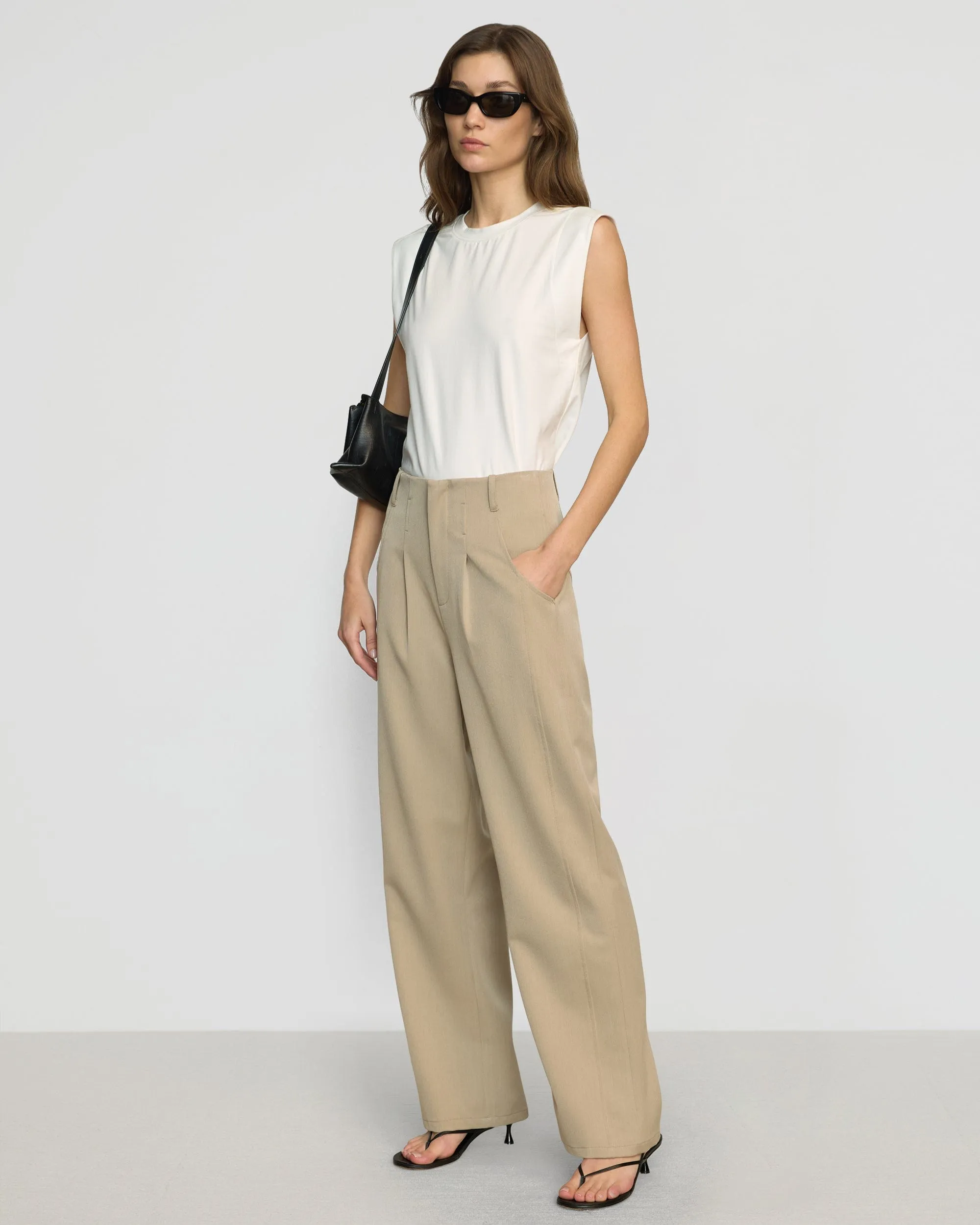 Lounge-friendly Suni Tailored Straight Leg Pant