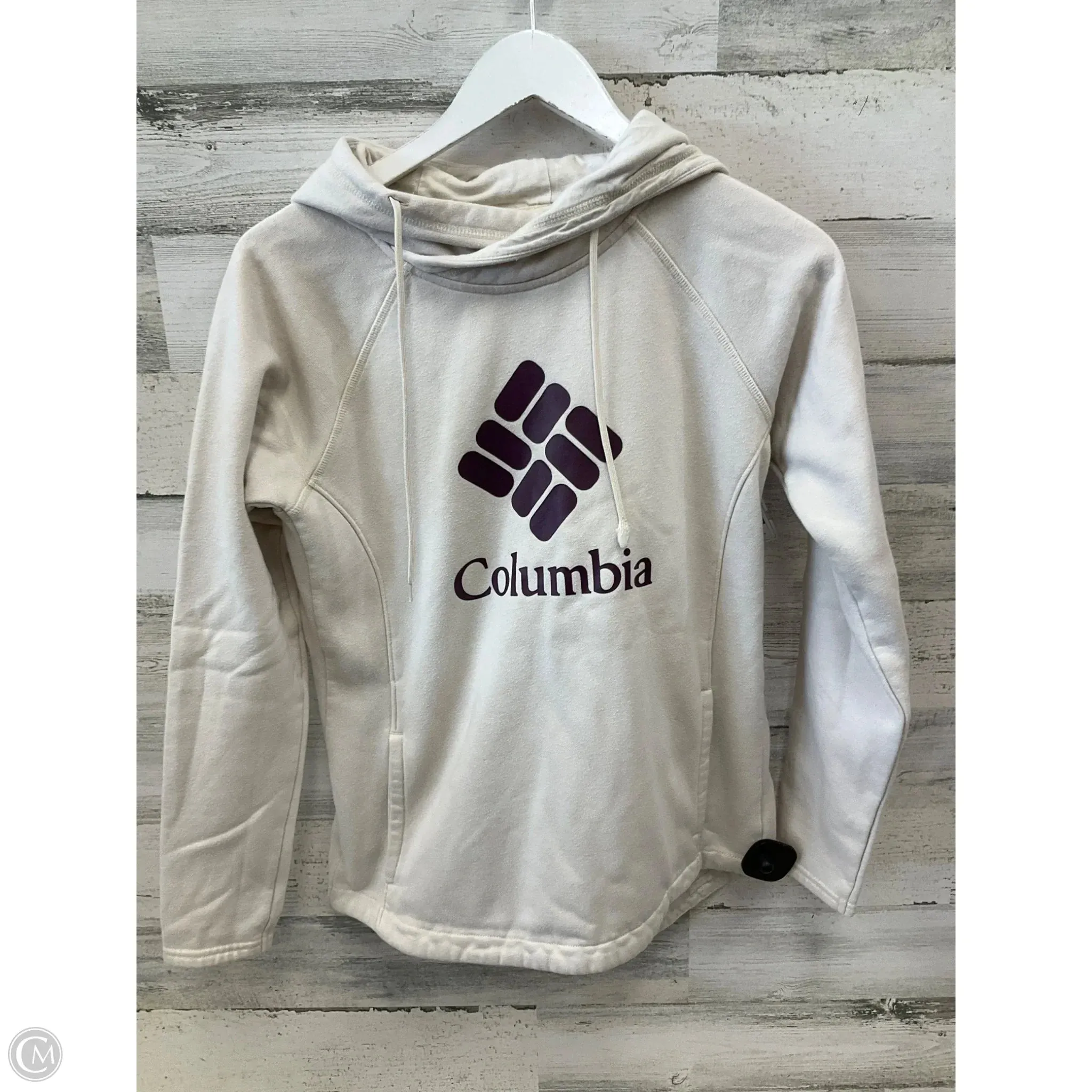 Sweatshirt Hoodie By Columbia In Cream, Size: S WrinkleFree Material Beauty Glow