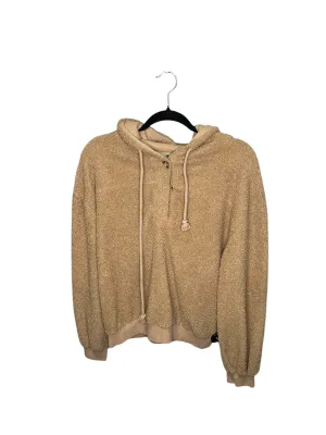 Accessory Fashion AdjustableStraps Sweatshirt Hoodie By Current Air In Brown, Size: M