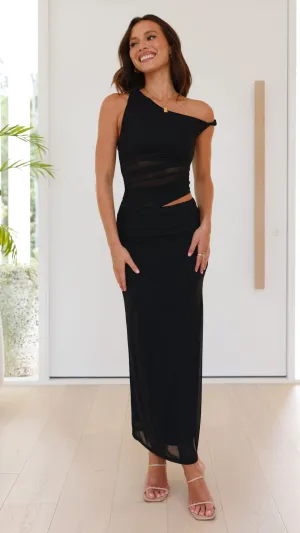 Simple yet chic long dress Clear Day Iantha Maxi Dress - Black