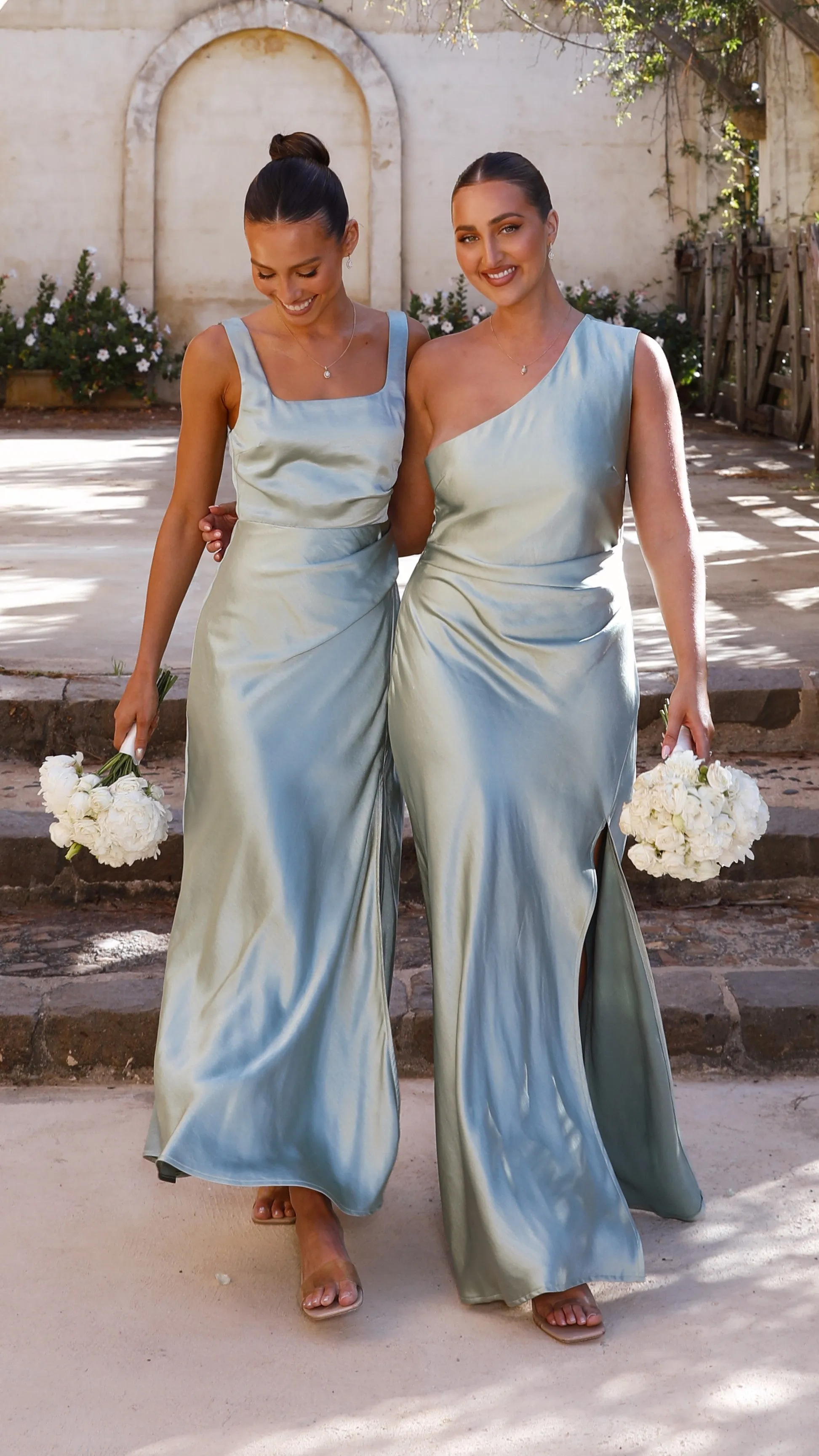 Chambray Light Alaria Maxi Dress - Sage