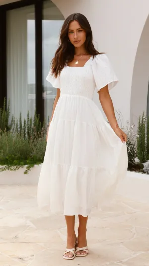 Versatile Wardrobe Lainey Midi Dress - White