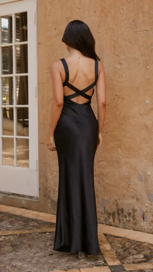 Brick Path Agate Shine Andie Maxi Dress - Black
