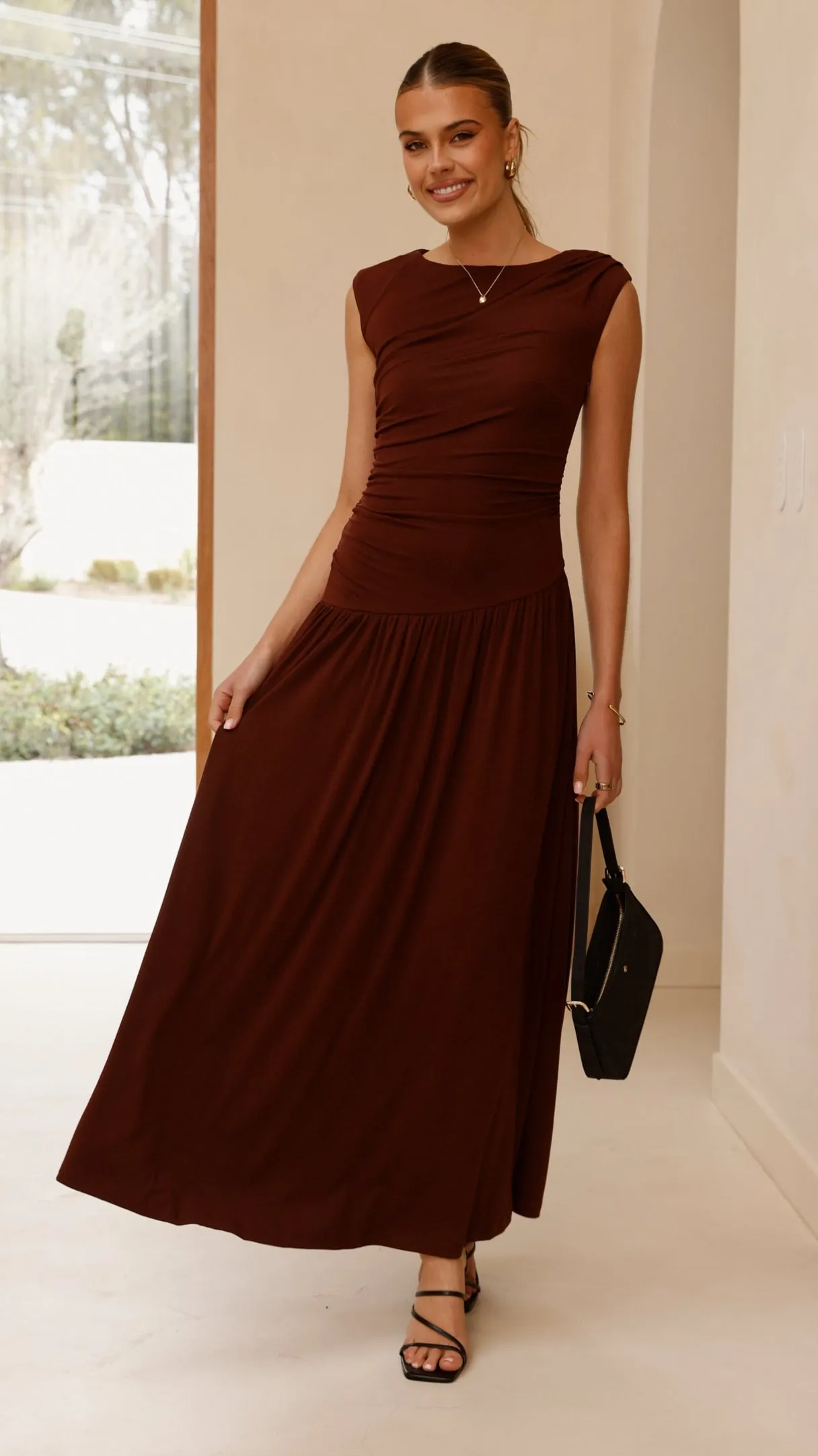 Door Arch The relaxed fit of this maxi dress ensures all-day comfort while maintaining a stylish look Fallon Maxi Dress - Brown