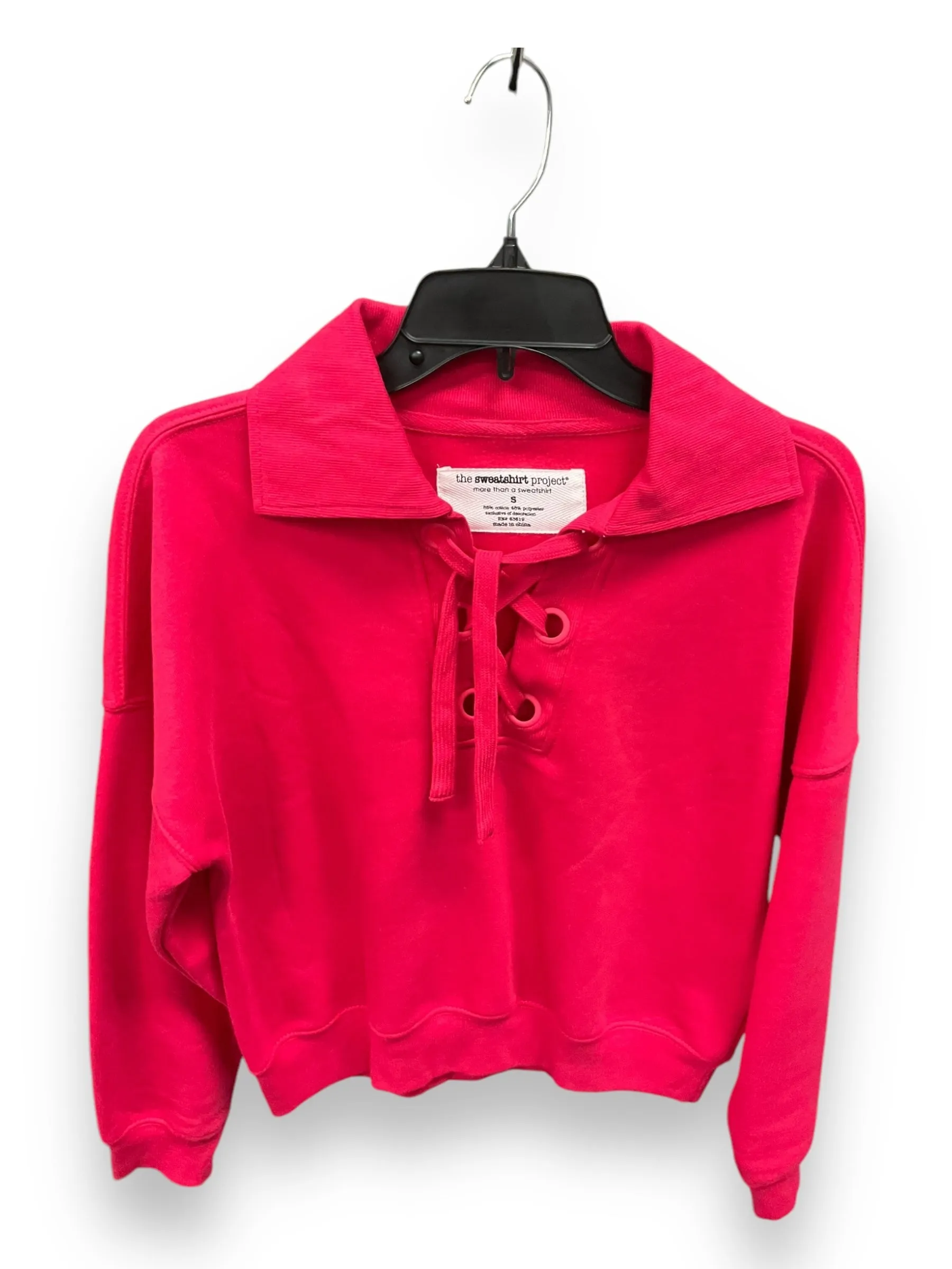 Breathable Stretch Fabric Fearless Mode Sweatshirt Collar By Clothes Mentor In Pink, Size: S