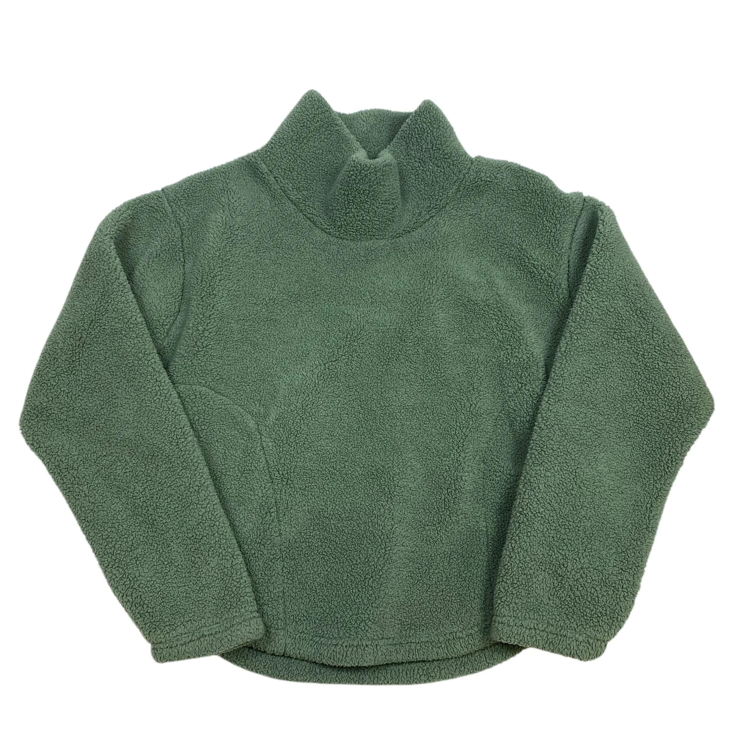 Lounge Gear Office Attire Sweatshirt Collar By Serra In Green, Size: M