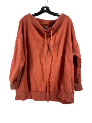 LowProfile DoubleLayeredEdging Sweatshirt Crewneck By Aerie In Orange, Size: M