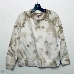 Sweatshirt Crewneck By Sonoma In Tan & White, Size: Mp Easy Go
