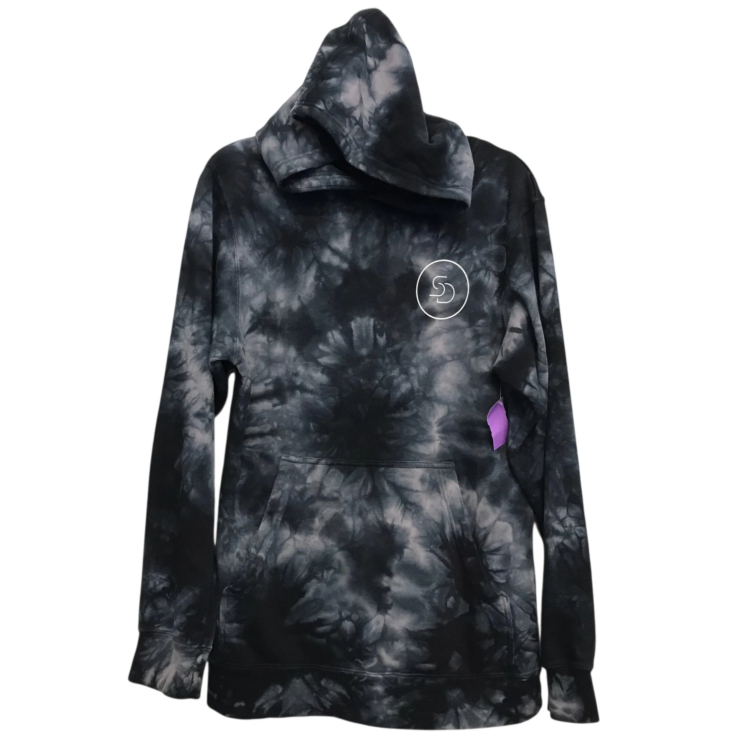 Sweatshirt Hoodie By Independent Trading Co. In Tie Dye Print, Size:S Reinforced Stress Points