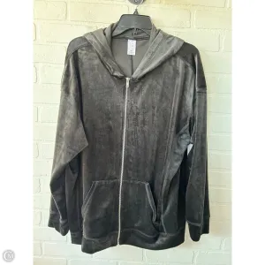 Seasonal Fashion Sport Glow Sweatshirt Hoodie By Livi Active In Black, Size: 1x