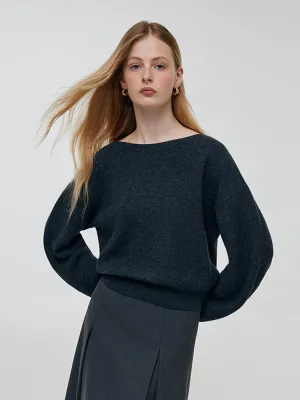 Cashmere Drop Shoulder Women Sweater Snuggly Comfort Casual Chic Knit