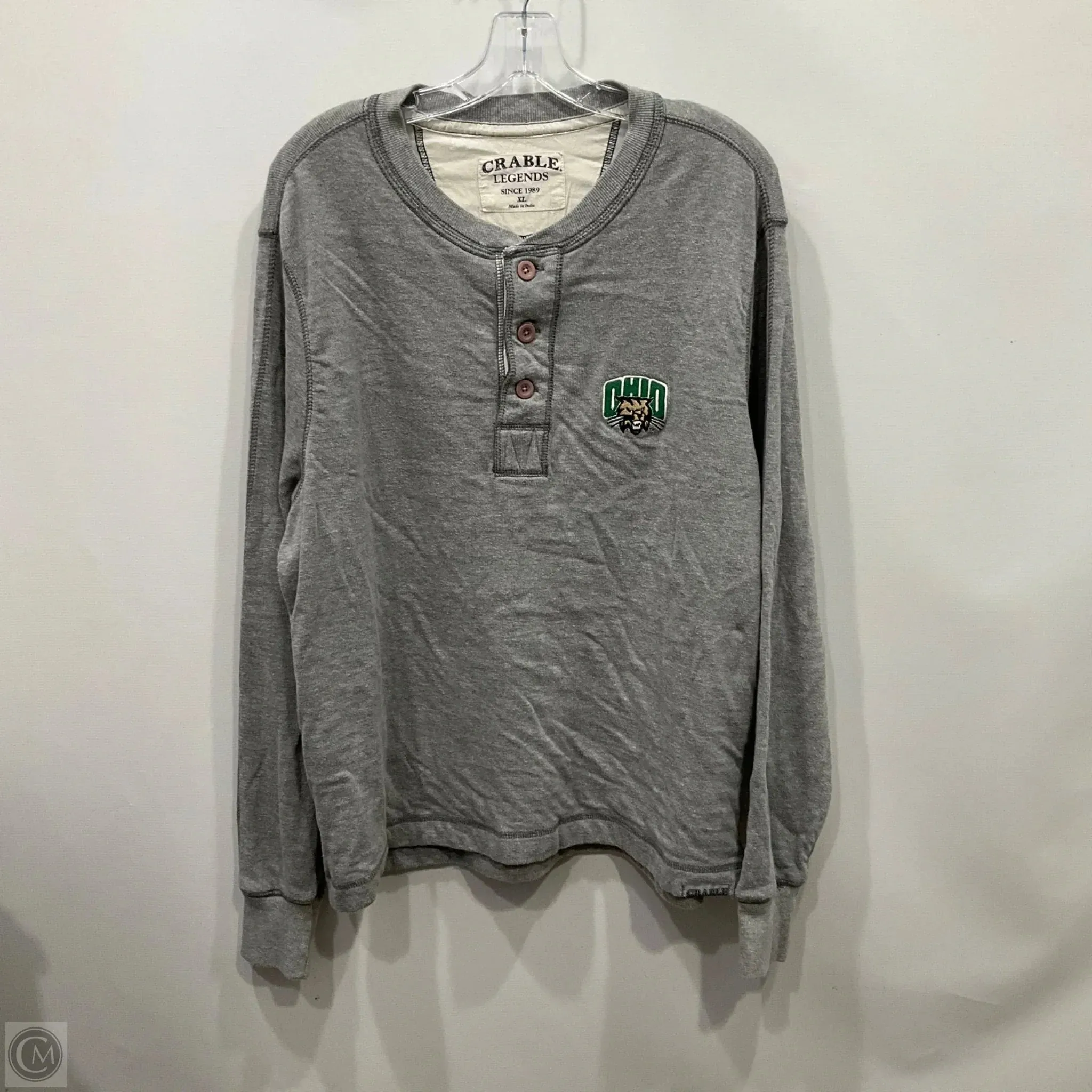 ShrinkResistant Lounge Gear Sweatshirt Crewneck By Cme In Grey, Size: Xl