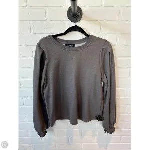 Sweatshirt Crewneck By Fabrik In Grey, Size: M SoftLining