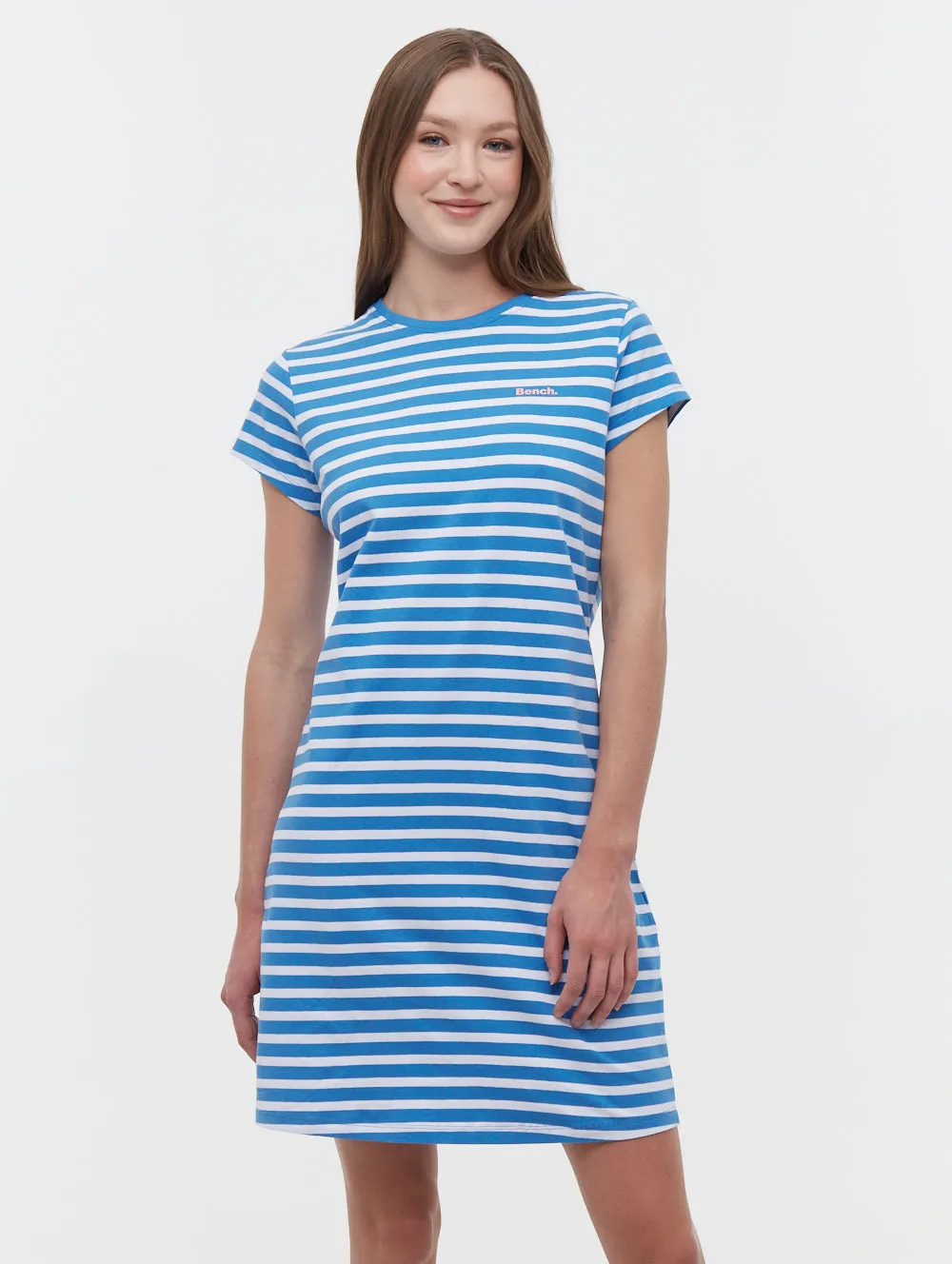 Mabelle Striped T-Shirt Midi Dress FrictionResistant