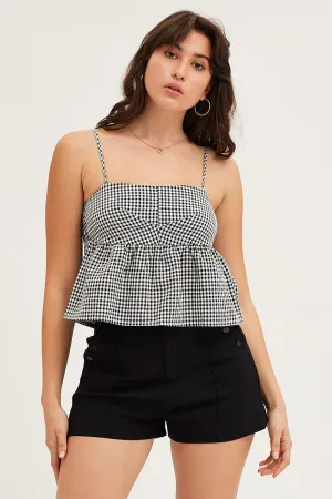 summer shorts Quick Fit Black Mini Shorts High Rise