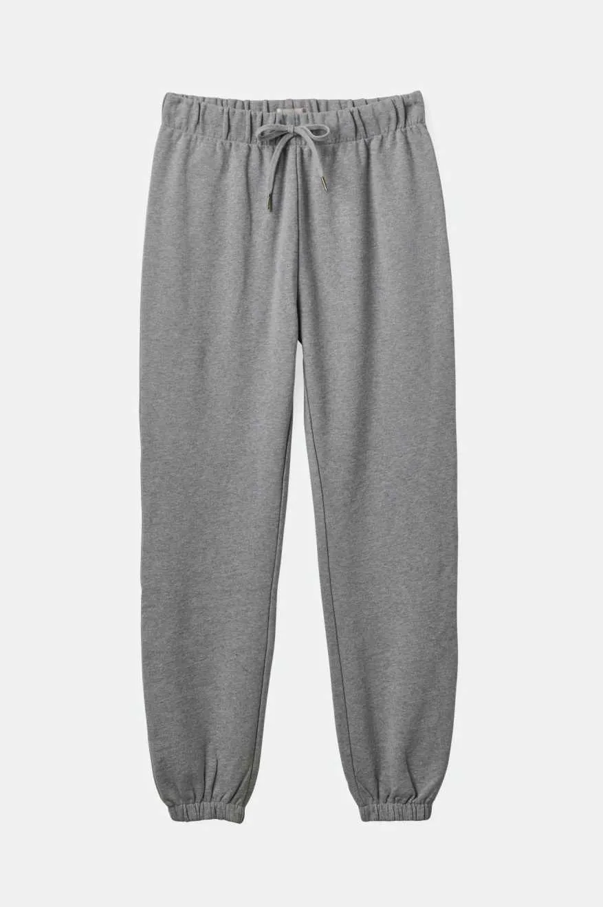 Cross Loop French Terry Sweatpant - Heather Grey Chilly Layering