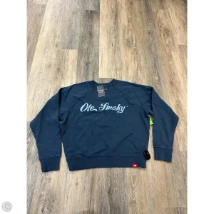 Sweatshirt Crewneck By Ole Smoky In Blue, Size: S MultiPocket