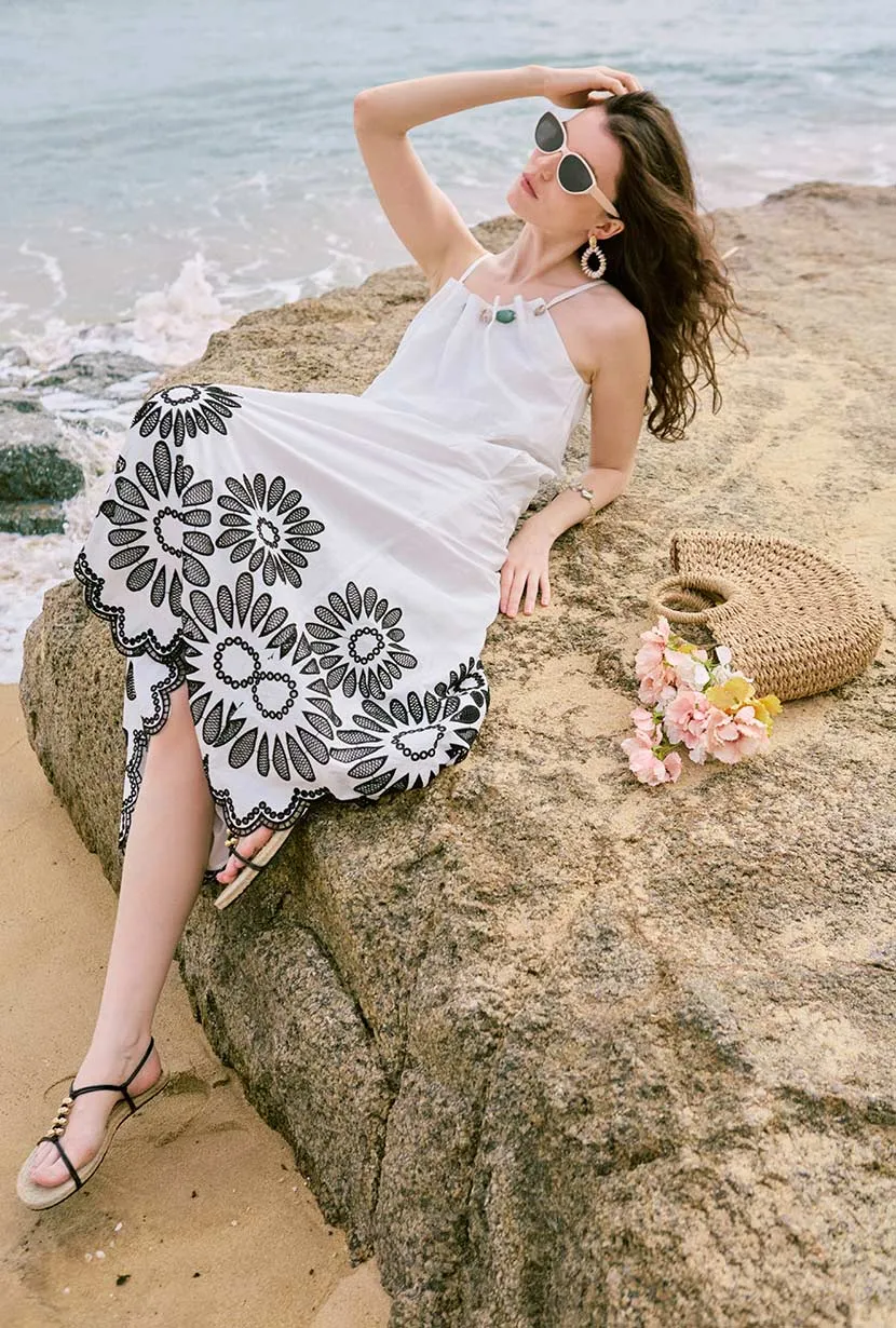 Comfort Wear Laarni Maxi Dress - Embroidery