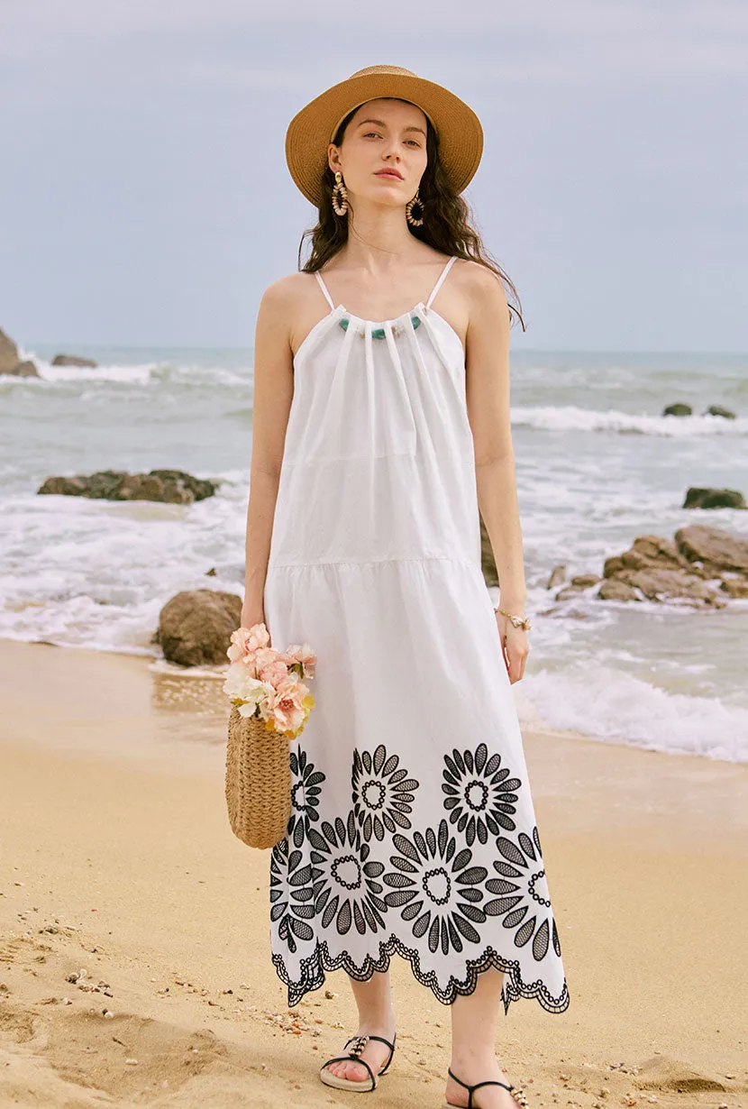 Durable Reinforcements Breathable Lining Laarni Maxi Dress - Embroidery