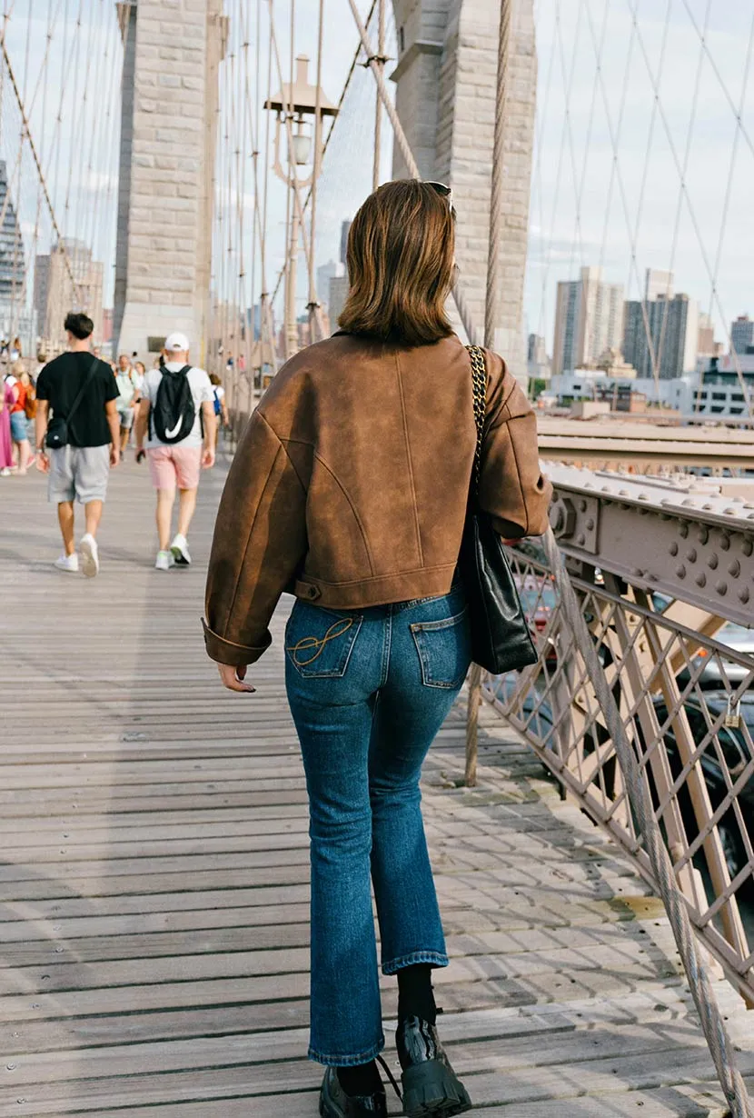Libby Crop Flare Jeans QuickDrying
