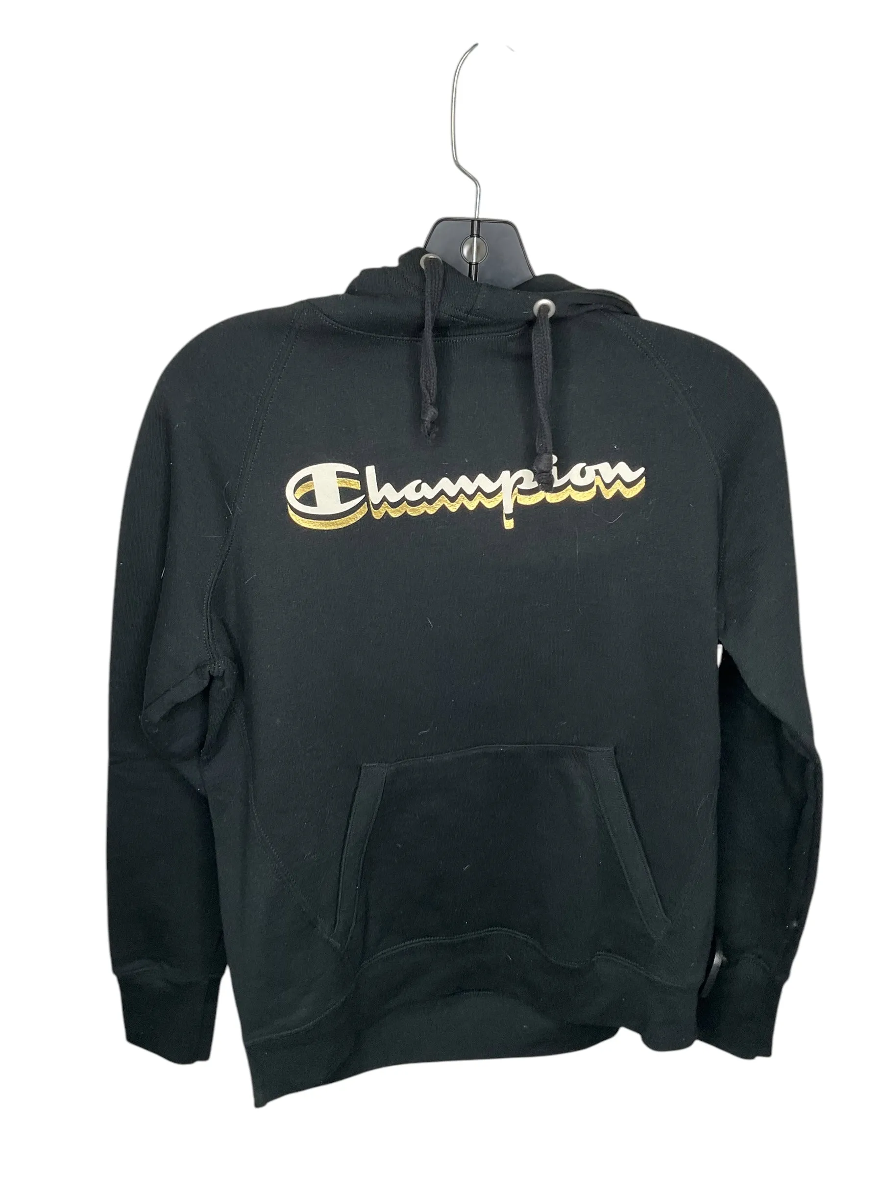 Sweatshirt Hoodie By Champion In Black, Size: S Creative Flow