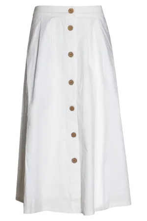 A-line pull on Skirt | WHITE | 6818AR Soft Focus